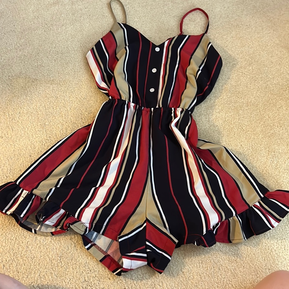 Cute Striped Romper